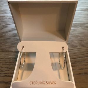 BNIB - Cynthia Rowley - Sterling Silver Hoops 1 inch round